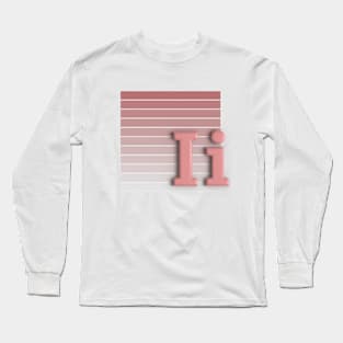 I - letter Long Sleeve T-Shirt